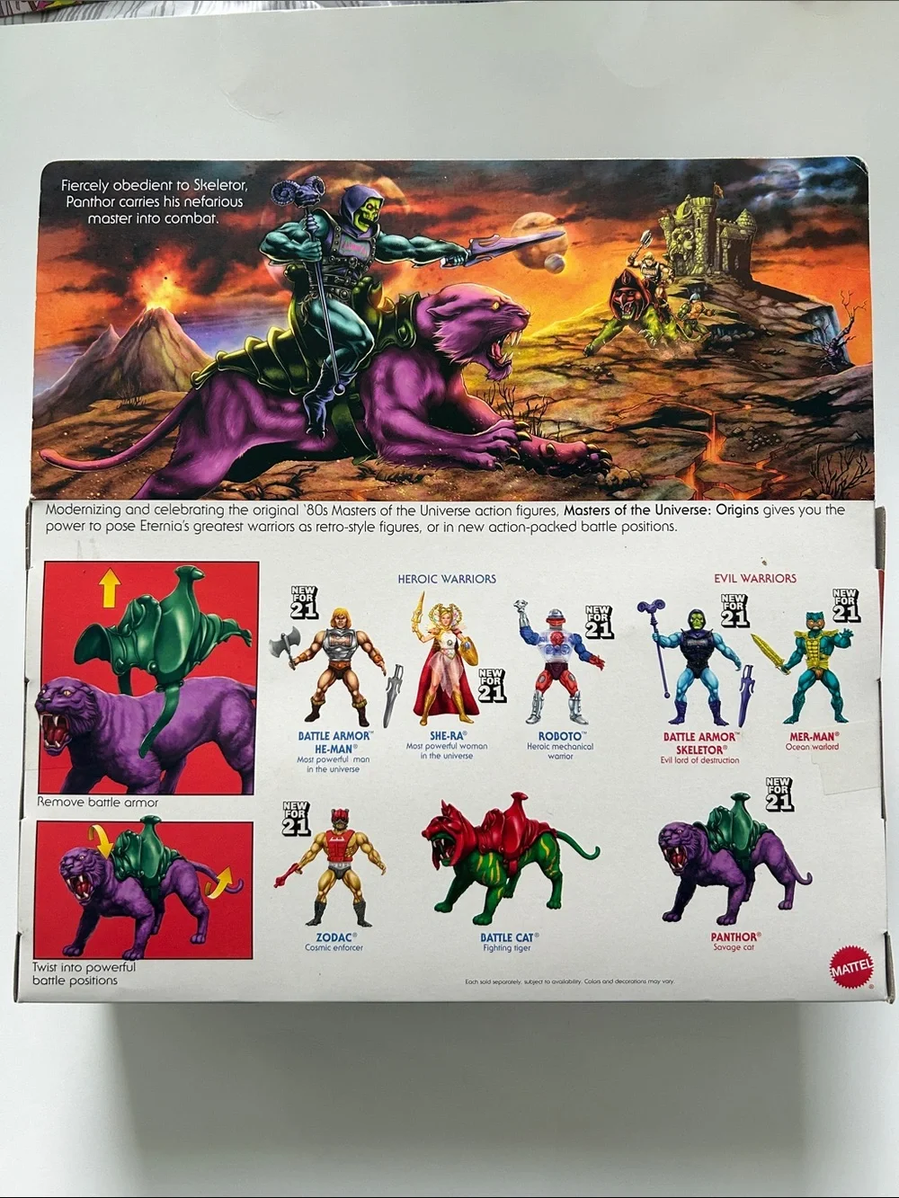 Mattel Panthor Purple Reptile with Green Saddle